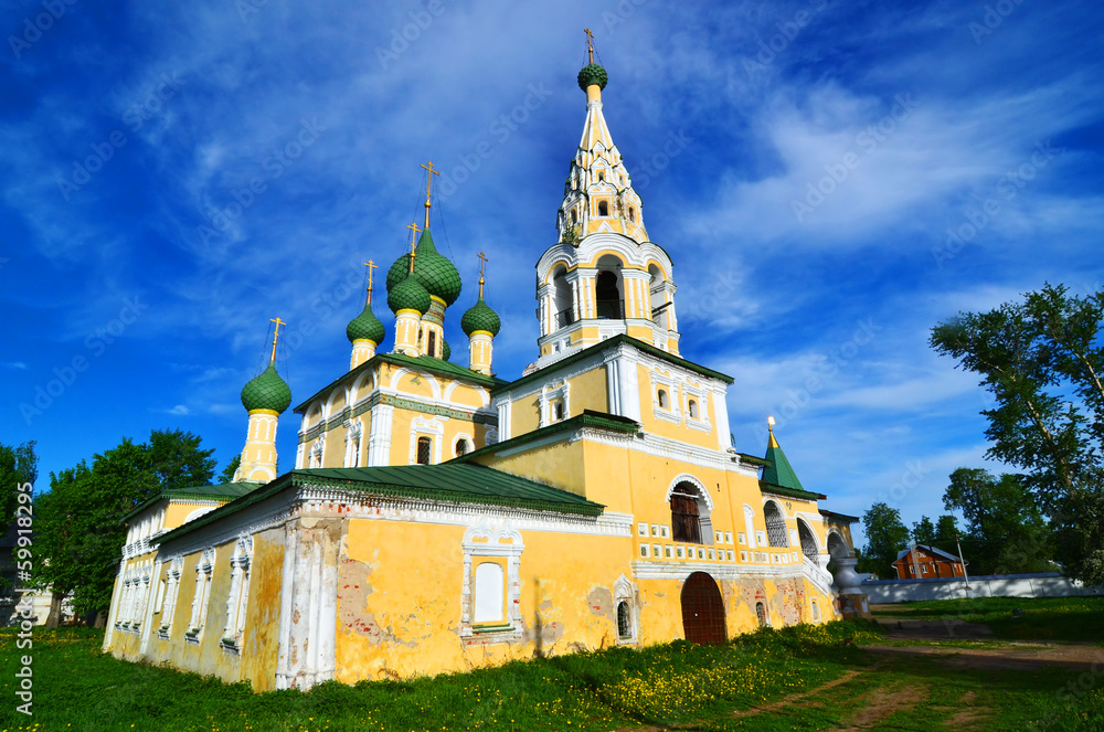 Uglich, Russia. Church of St John the Baptist on the Volga