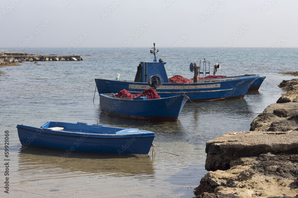 Fishing boats near Brindisi