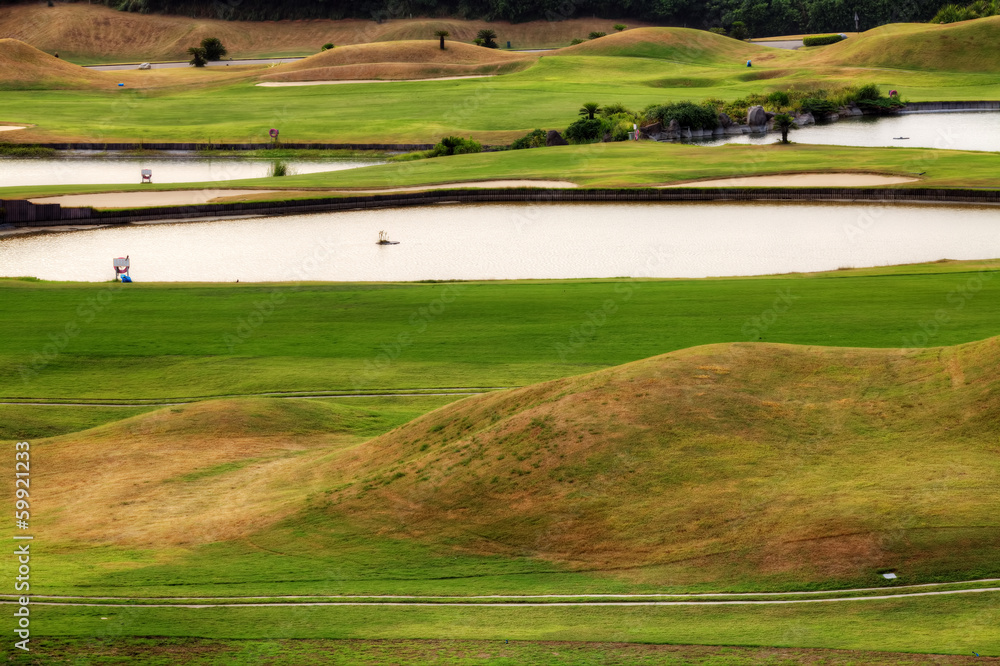 Naklejka premium golf place for adv or others purpose use