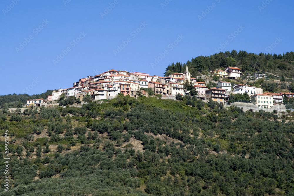 Ancient hillside village of Italy