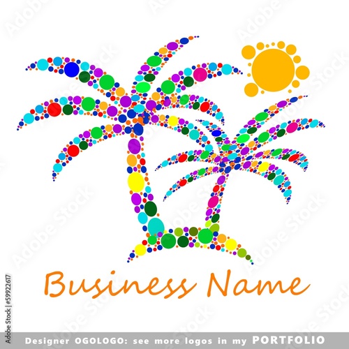 abstract business logo emblem vector