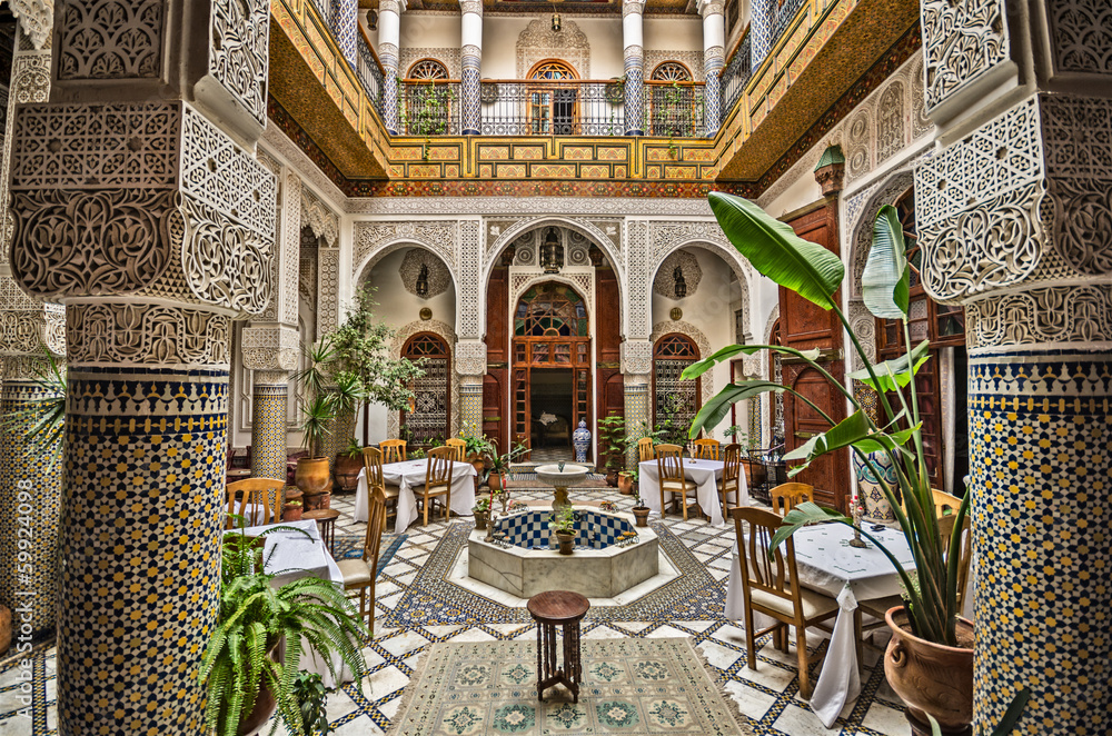 Moroccan Interior - obrazy, fototapety, plakaty 
