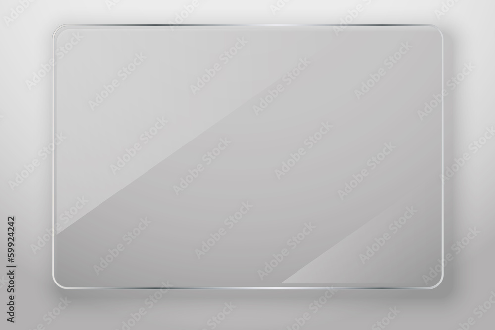 Glass frame, vector illustration Glass frame, vector illustration