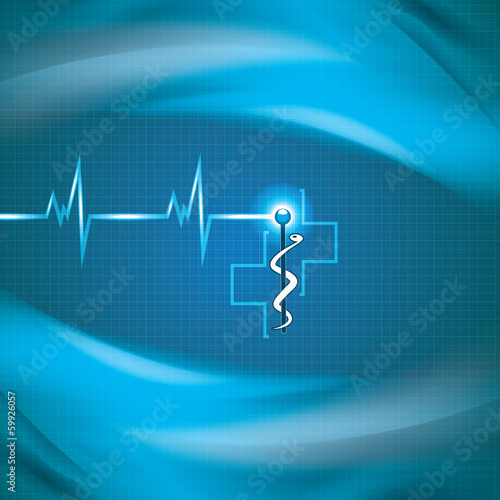 Abstract medical cardiology ekg background