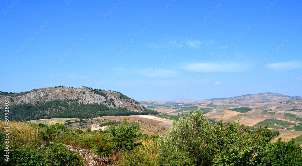 View from the hill of Segesta - Trapani, Sicily