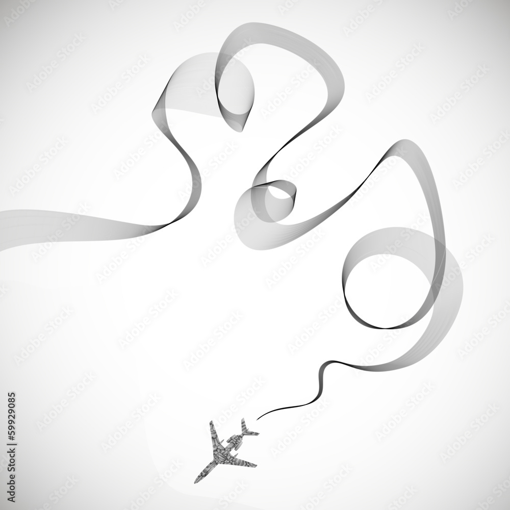 airplane, vector abstract background airplane, vector abstract background