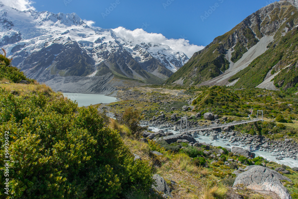 Beauful landscape New Zealand.