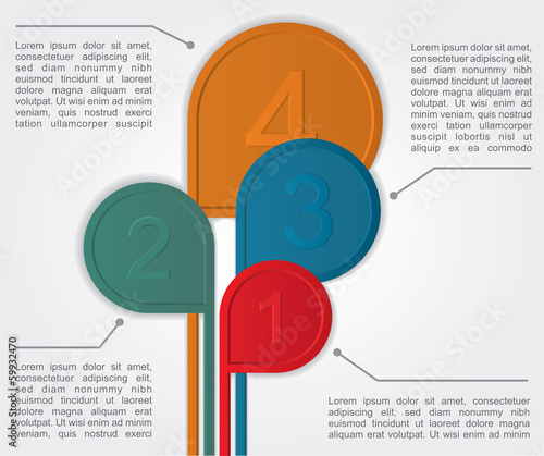 Infographics options banner. Vector
