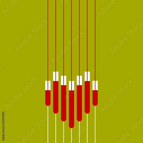 Vector abstract heart of glasses of wine