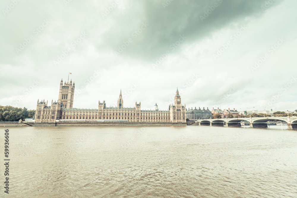 Fototapeta premium Big Ben and House of Parliament in London