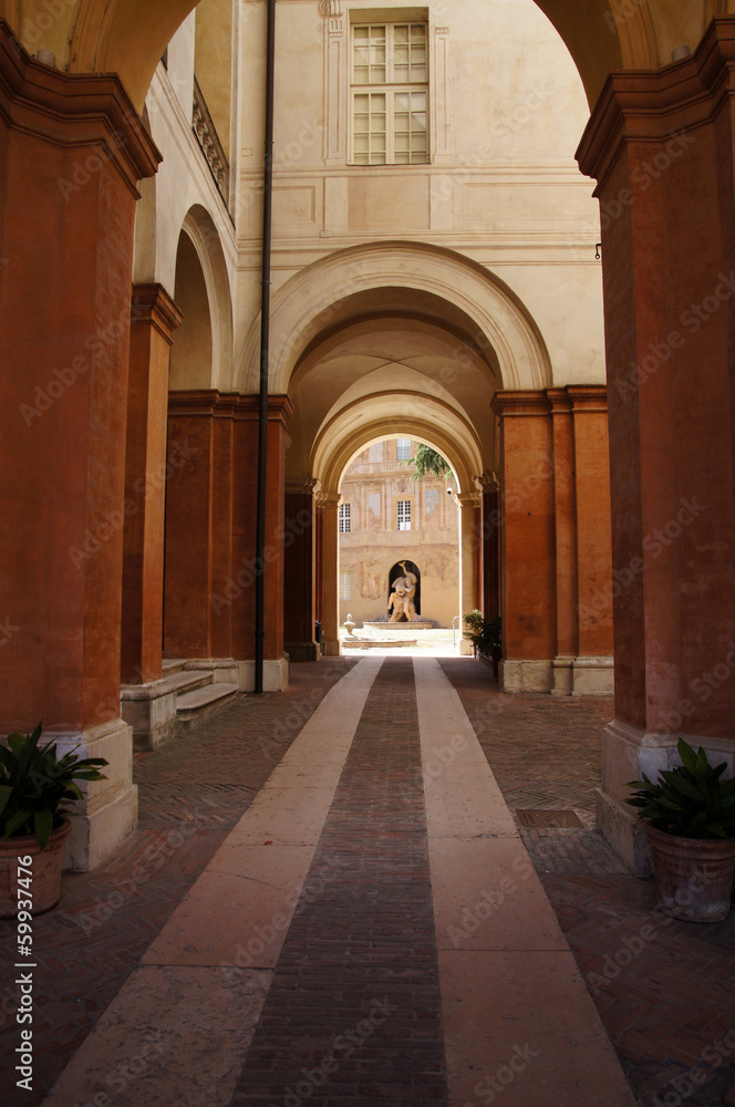 entrée du Palais Ducal à Sassuolo