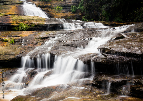 Katoomba Falls in Blue Mountains Australia © steheap