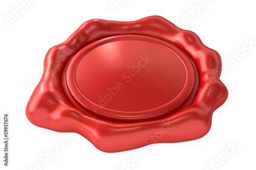 Blank Red Wax Seal