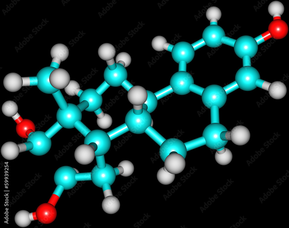 Estriol molecular structure Estriol molecular structure