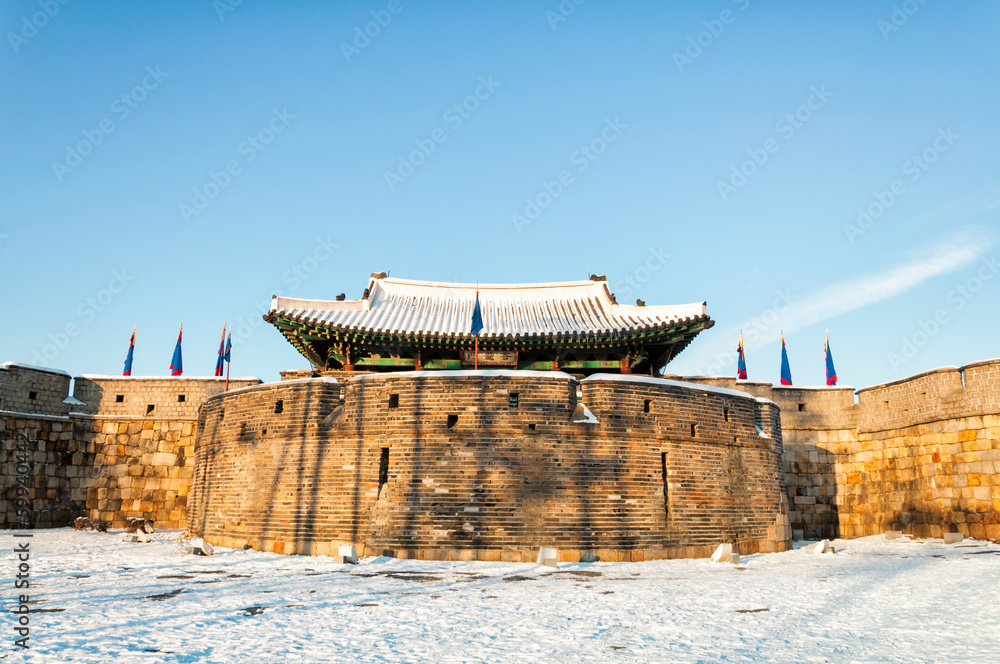 Naklejka premium Hwaseong Fortress