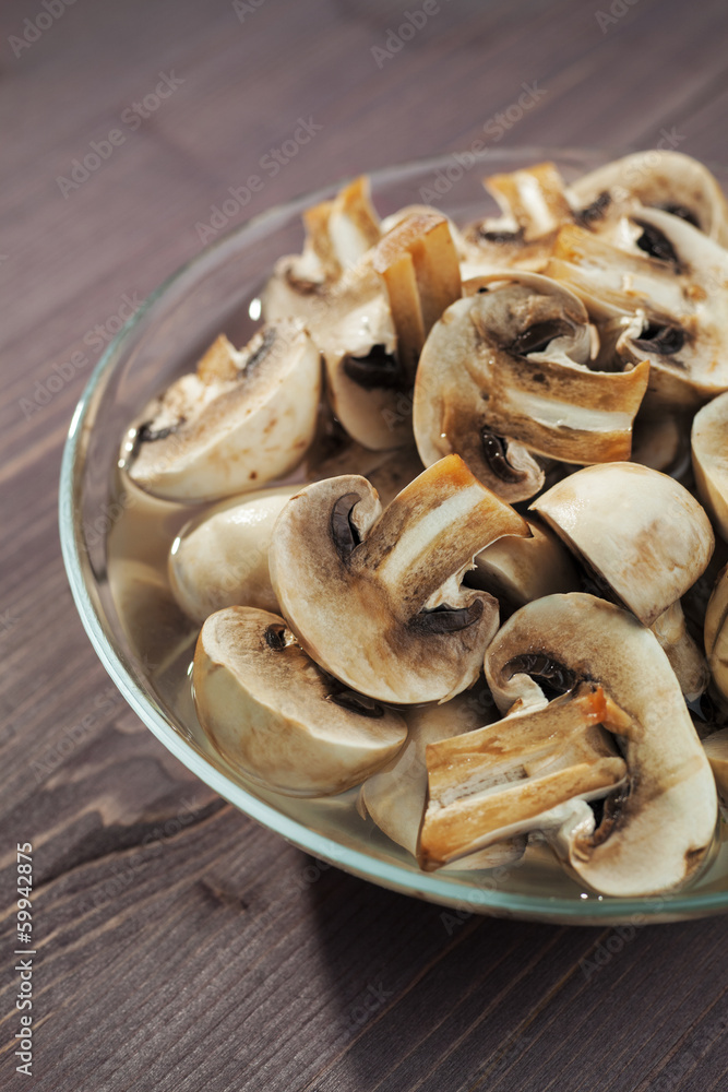 Mushrooms chopped Mushrooms chopped