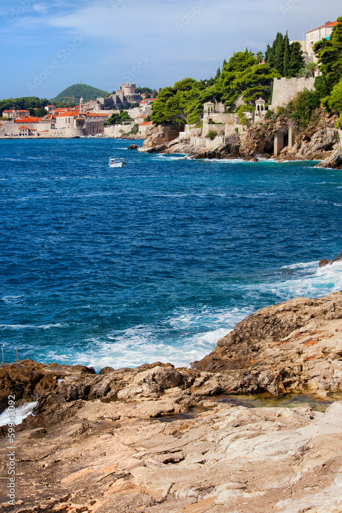 Adriatic Sea Coastline in Croatia