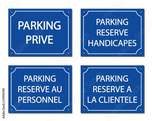 Parking privé, réservé.