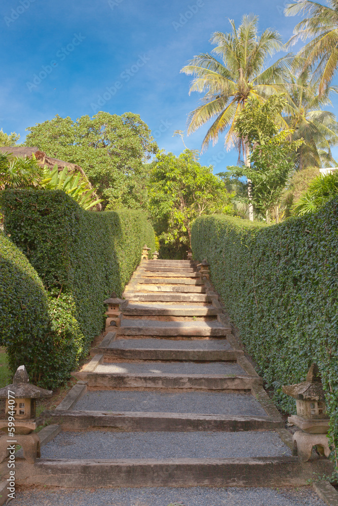 escalier de jardin