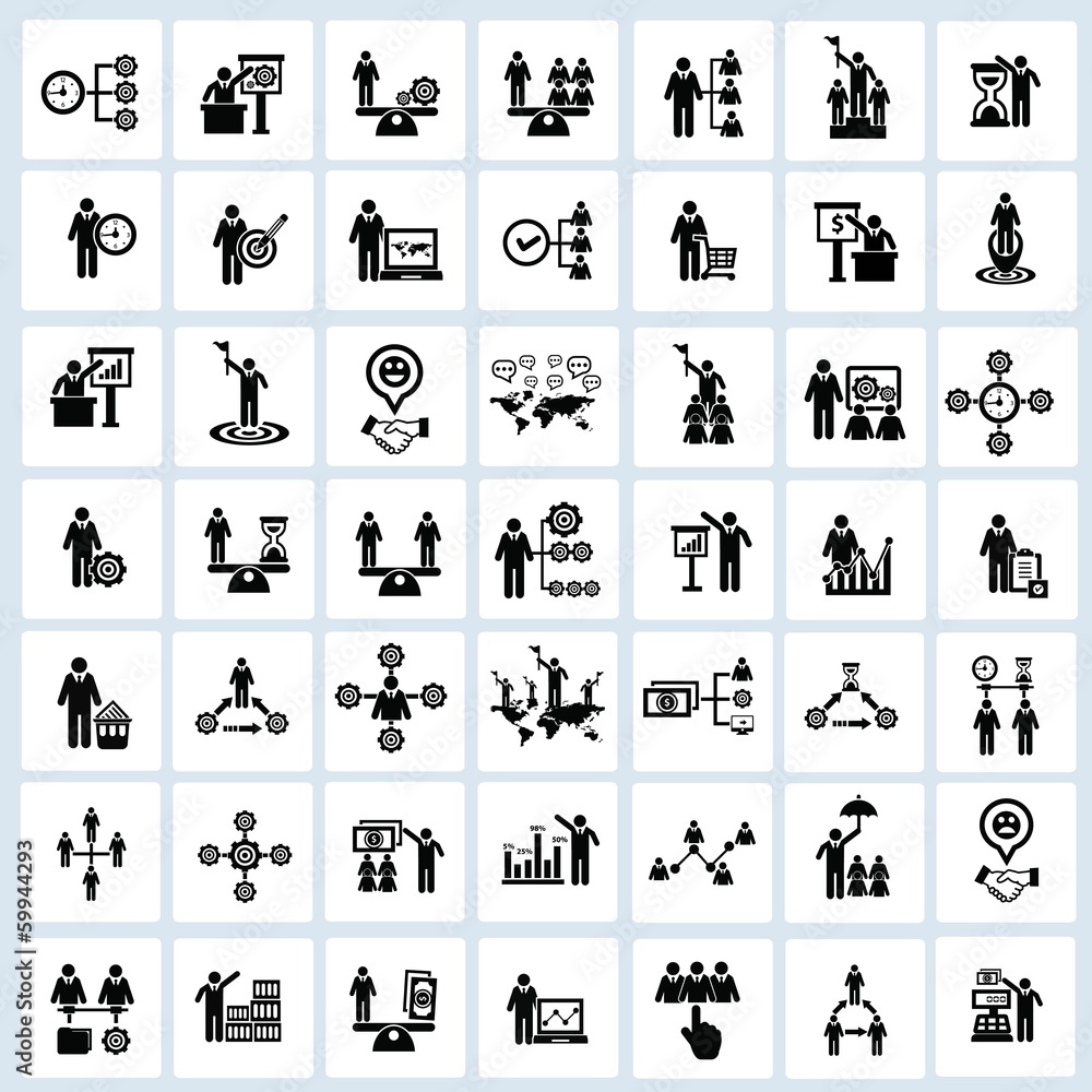 Business,Human resource,icons,Vector