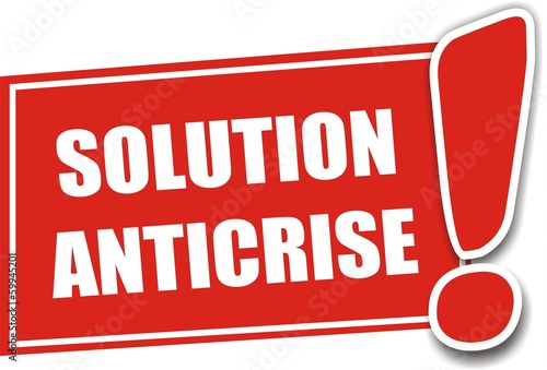 étiquette solution anticrise