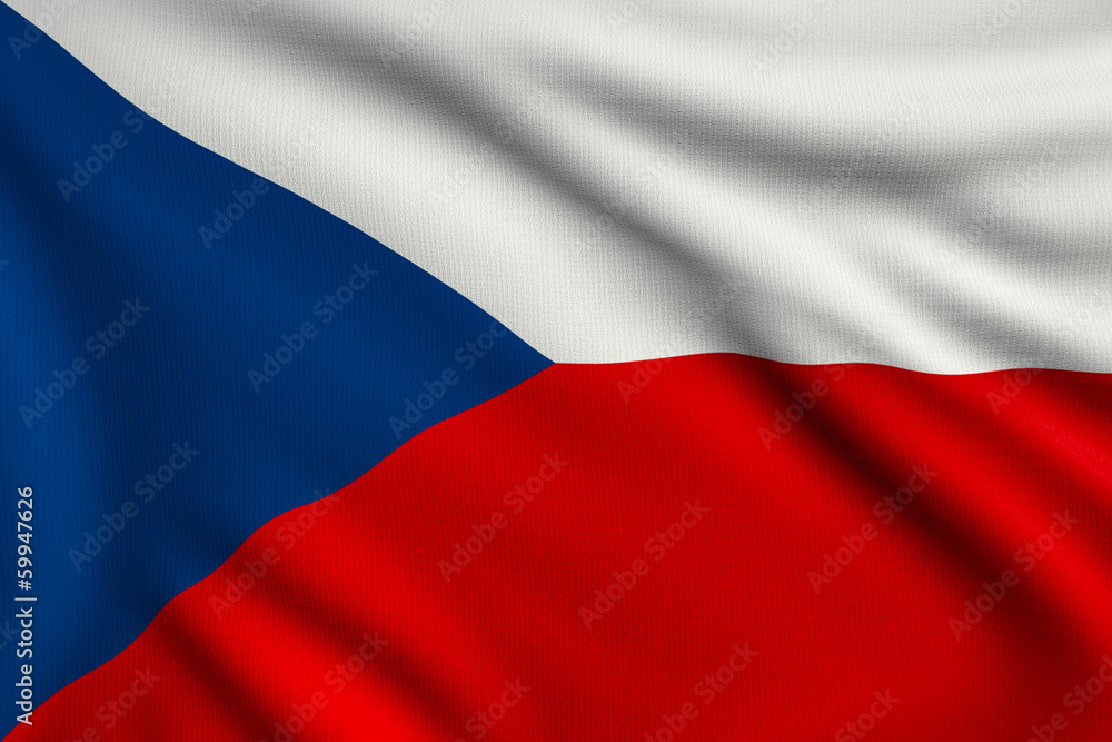 Naklejka premium Flag of Czech Republic