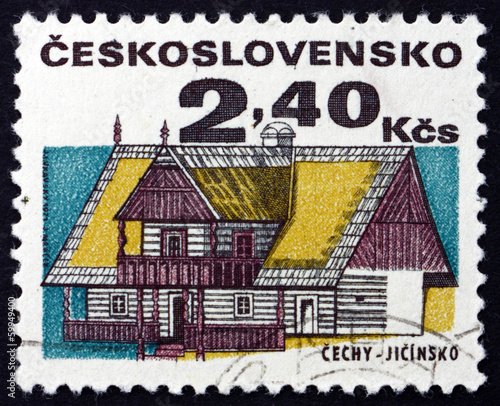 Postage stamp Czechoslovakia 1971 House, Jicin