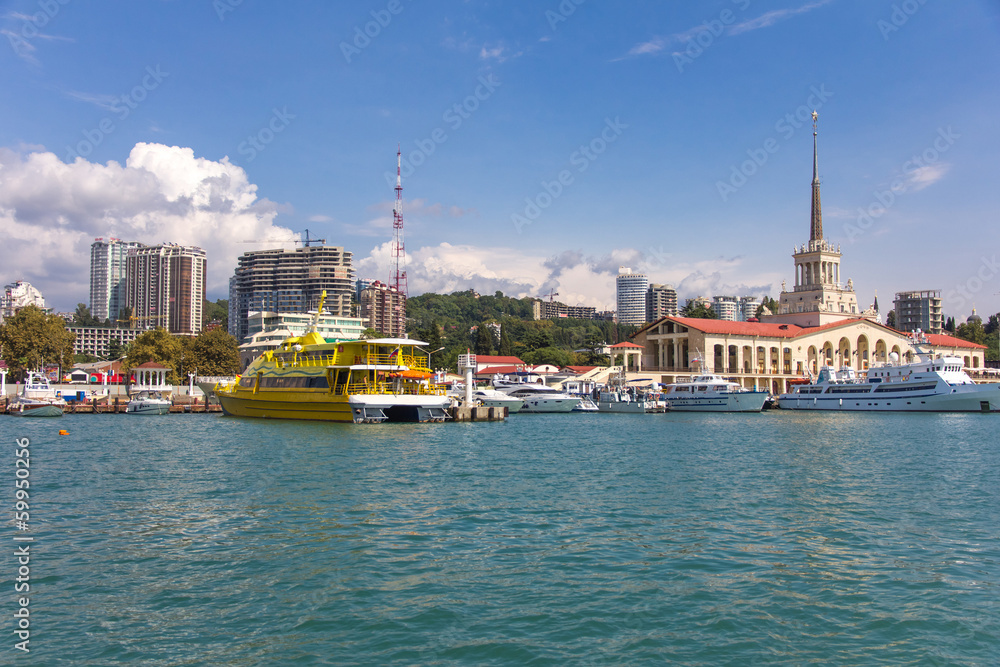 Fototapeta premium Sochi passenger port