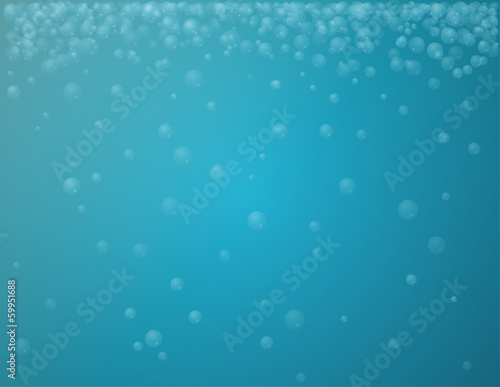blue background with bubbles