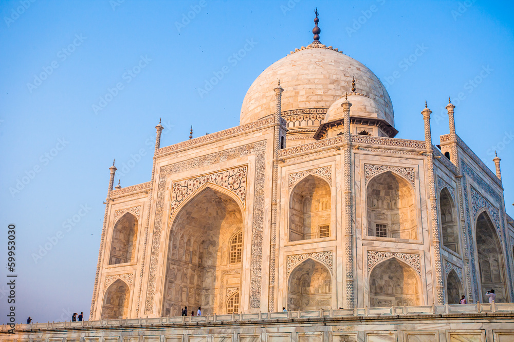 Taj mahal,famous monument,Greatest marble tomb in India,Agra