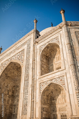 Taj mahal famous monument Greatest marble tomb in India Agra