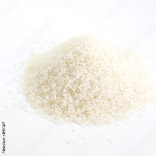 close up of white rice cereal food