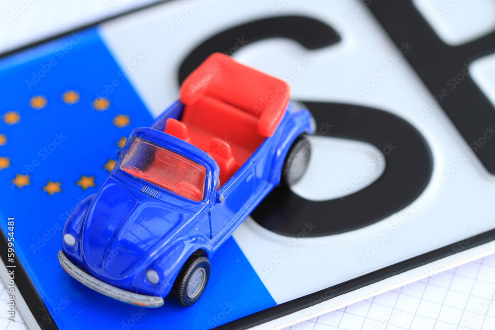 Fototapeta premium KFZ-Kennzeichen