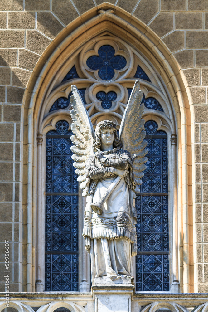 Gothic Angel Architecture Detail of Church Gothic Angel Architecture Detail of Church
