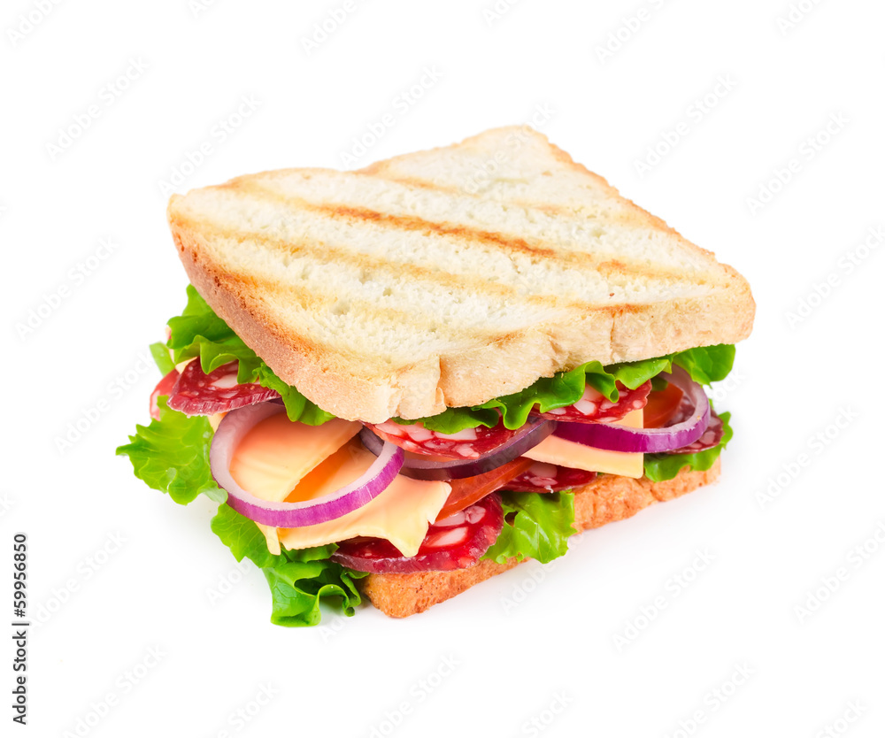 Sandwich with sausage Sandwich with sausage