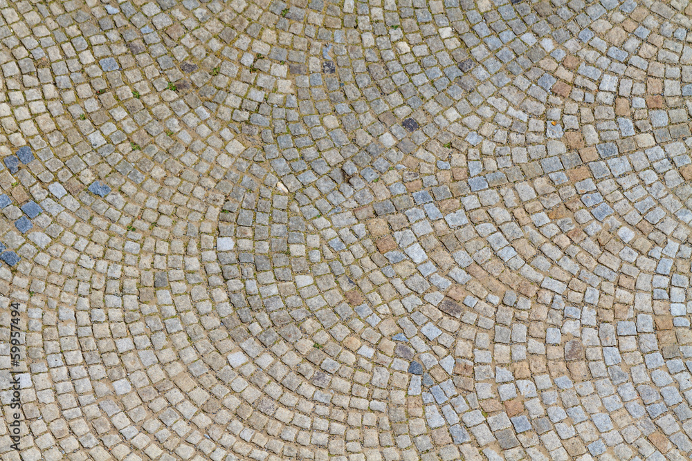 Granite Cobblestone Street Pavement Granite Cobblestone Street Pavement