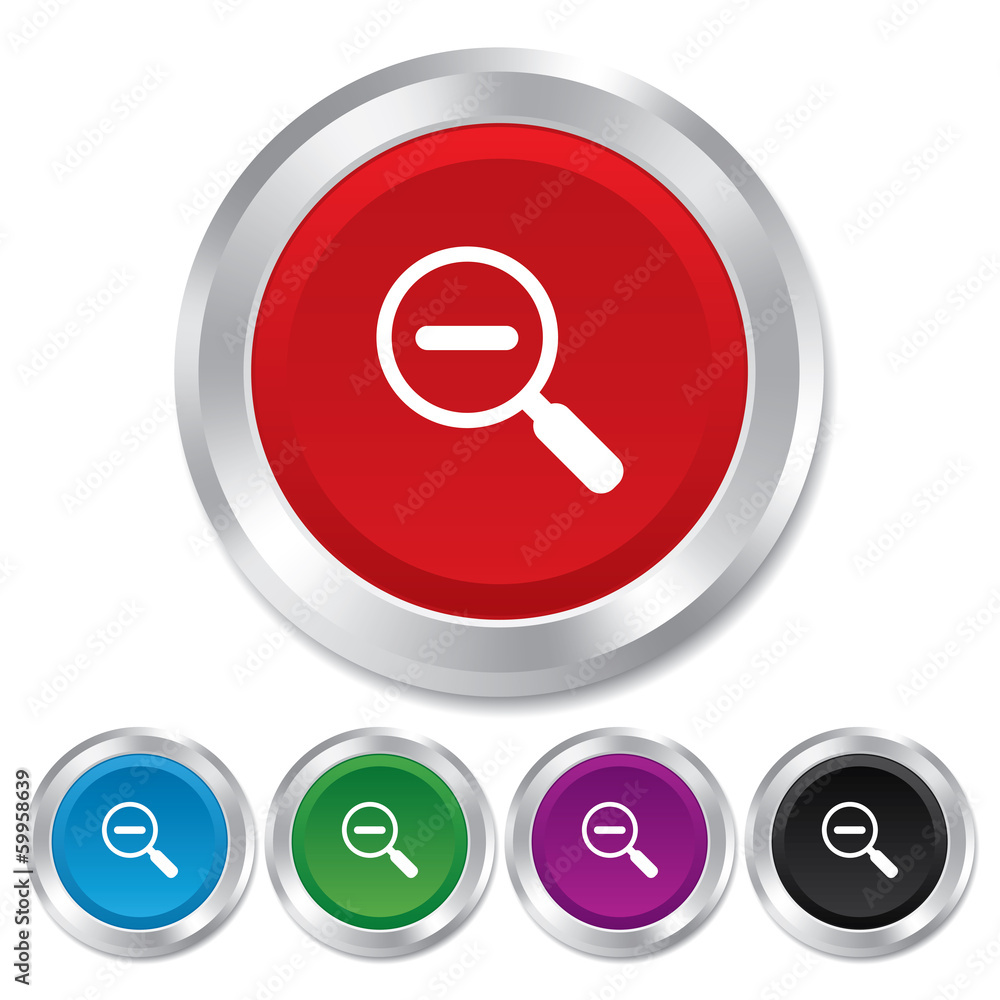 Magnifier glass sign icon. Zoom tool. Navigation Magnifier glass sign icon. Zoom tool. Navigation