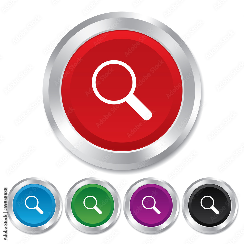 Magnifier glass sign icon. Zoom tool. Navigation Magnifier glass sign icon. Zoom tool. Navigation