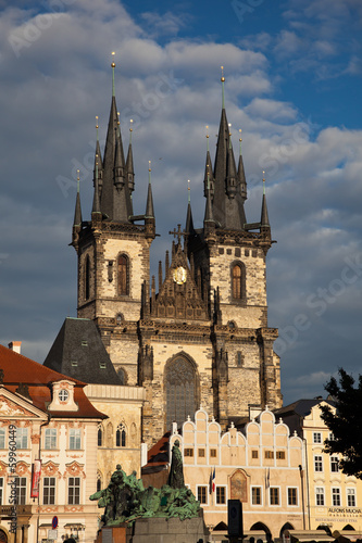 Tyn Church at Old Town Square in Prague