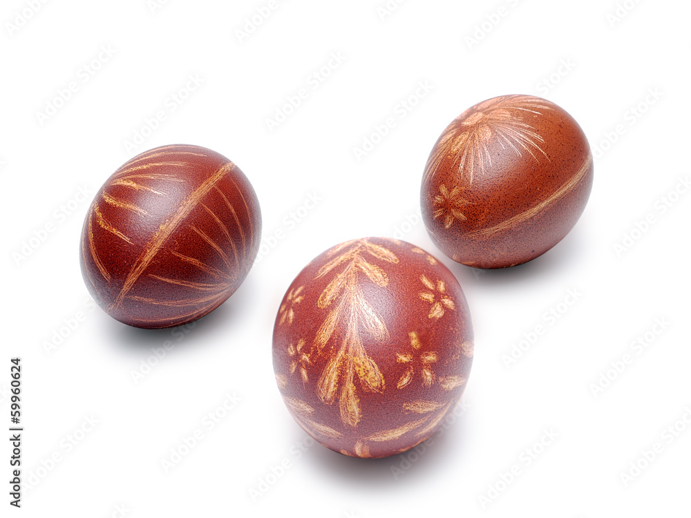 Three easter eggs Three easter eggs