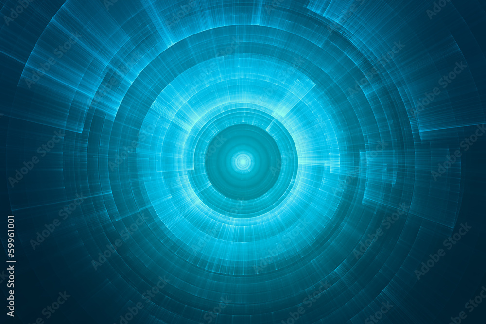 Fototapeta premium Abstract circular science fiction futuristic background