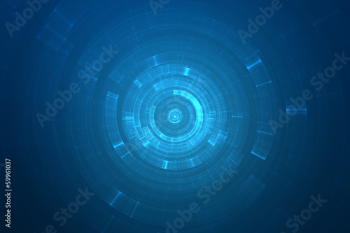 Abstract circular science fiction futuristic background