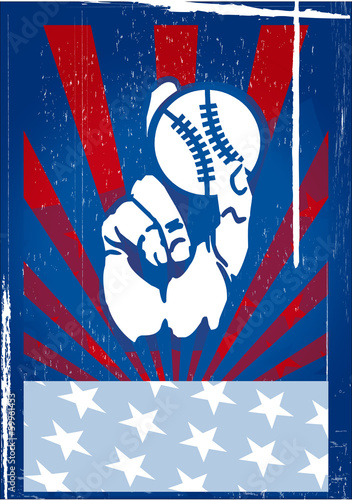Sticker American baseball