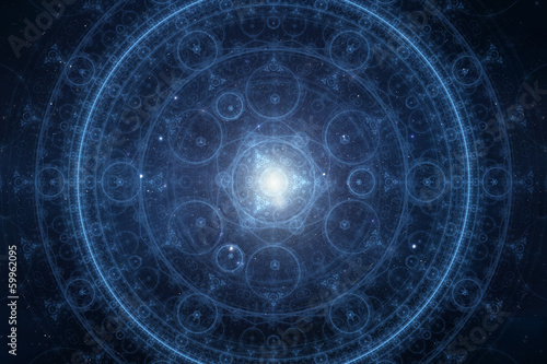 Abstract new age spiritual background photo