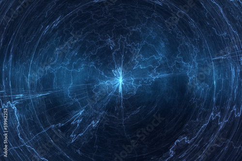 Abstract science background - electromagnetic field concept photo