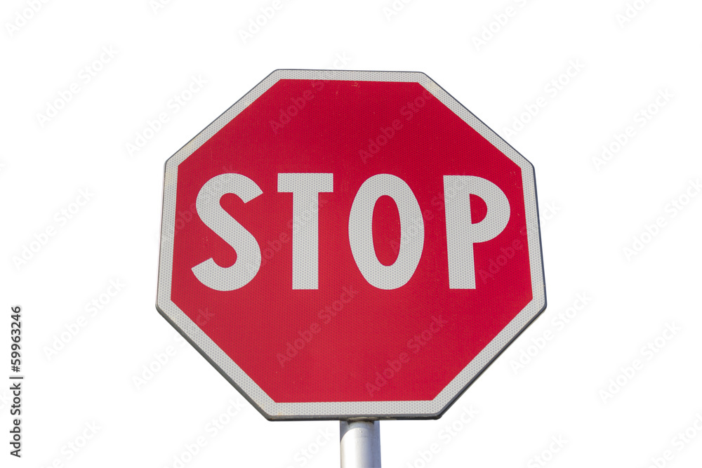Traffic sign for stop Traffic sign for stop