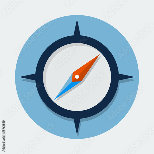 Compass flat icon