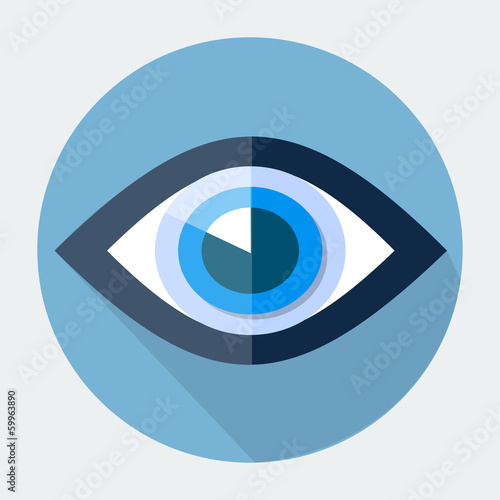 Eye Flat Icon