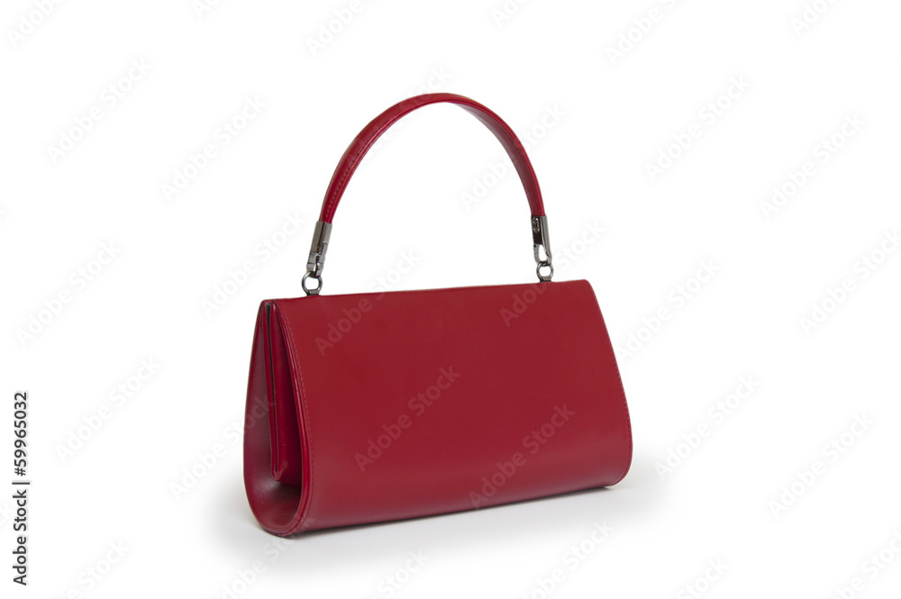 Naklejka premium Elegant woman bag on white