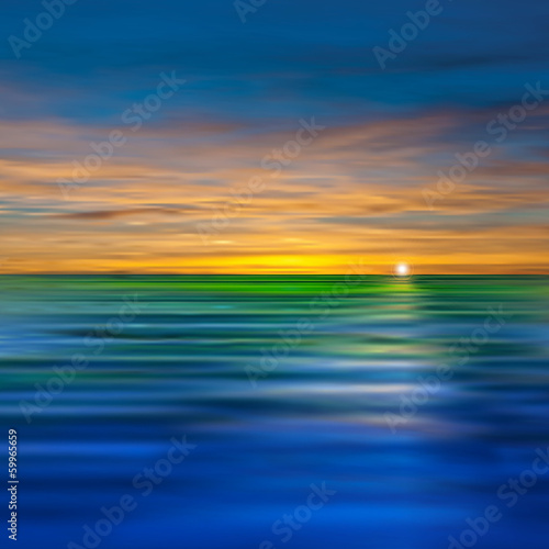 abstract background with clouds and sea sunrise © lembit